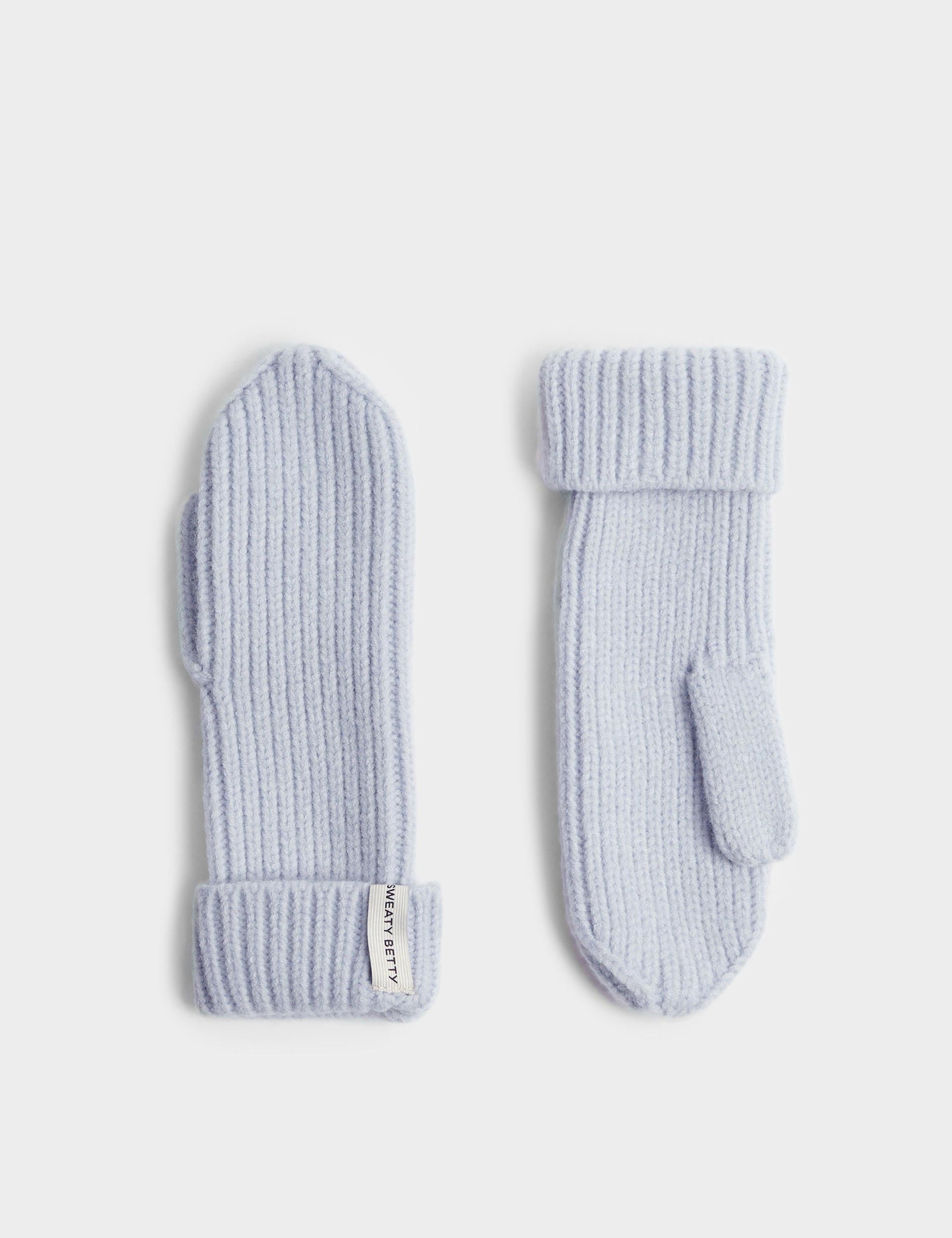 Snowfall Knitted Mittens - Salt Blue | Warm Winter Gloves for Women & Men | Perfect for Snowboarding, Skiing & Outdoor Activities