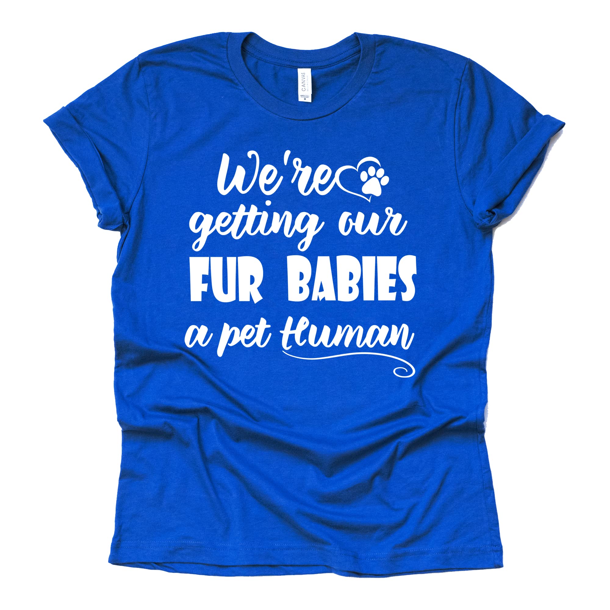 Pet Human Shirt for Dog Moms - Cute Pregnancy & Baby Announcement T-Shirt - Perfect for Gender Reveals, Family Photos & Pet Lover Gifts