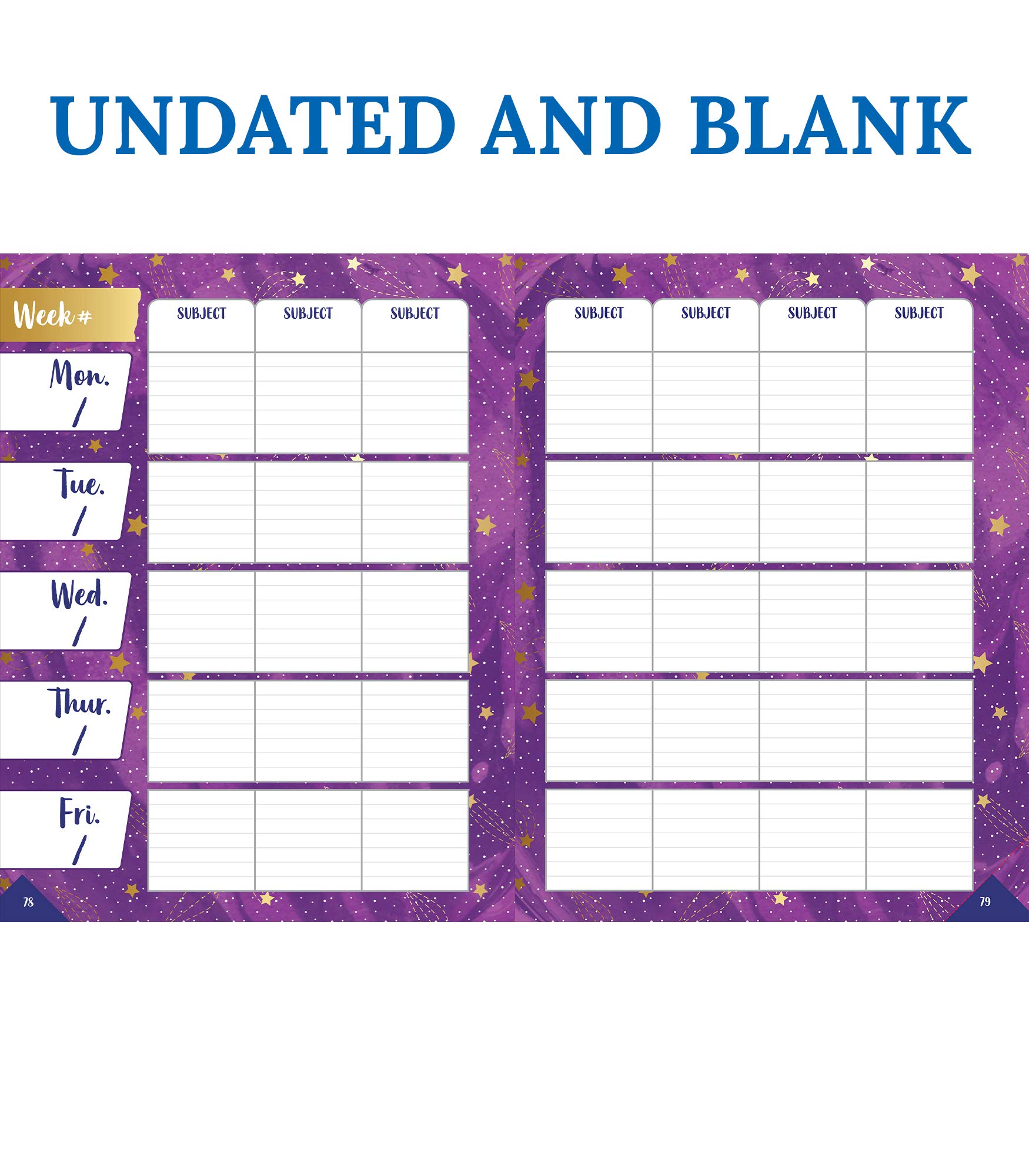 Carson Dellosa Galaxy Teacher Planner - 8