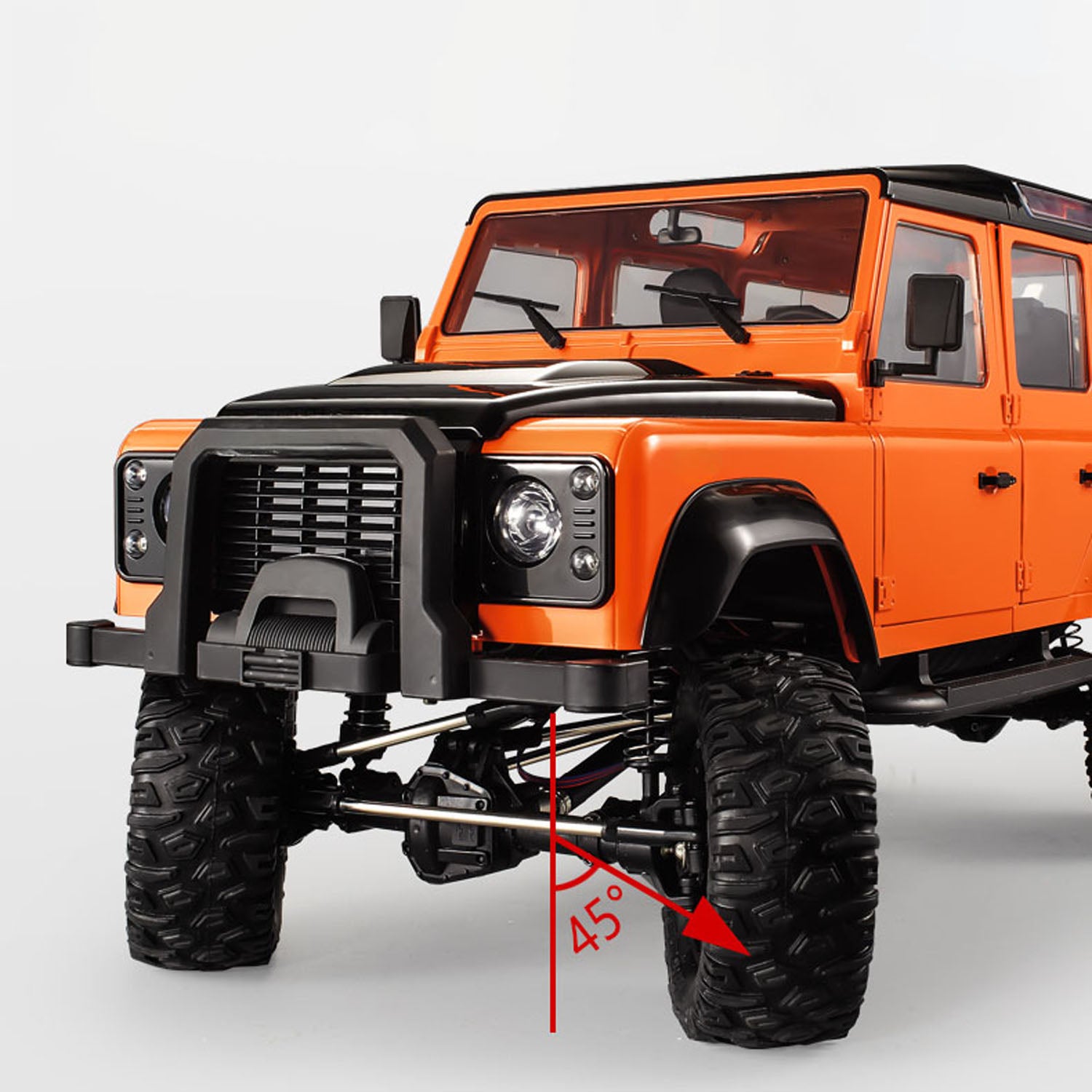 1/8 Scale RC Crawler Car - Double E E102 003 4WD Off-Road Remote Control Truck with 2.4G Radio, ESC, Motor & Servo - Ready to Run (RTR) - Perfect for Rock Crawling, Trail Adventures & Off-Road Racing