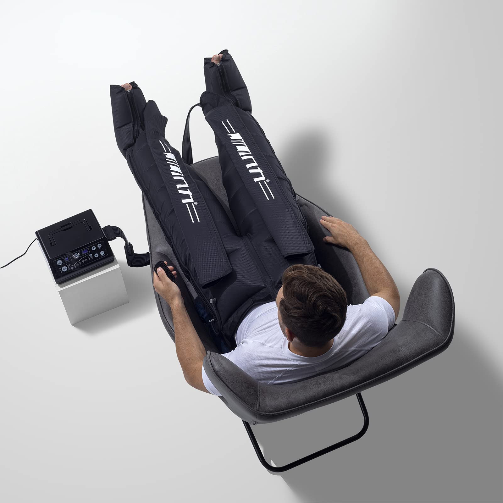 JILITEC Dynamic Compression Leg Recovery System - Compression Boots for Athletes, Lymphatic Drainage Machine & Pressotherapy for Lower Body Rehabilitation - Ideal for Post-Workout Recovery, Injury Treatment & Circulation Improvement