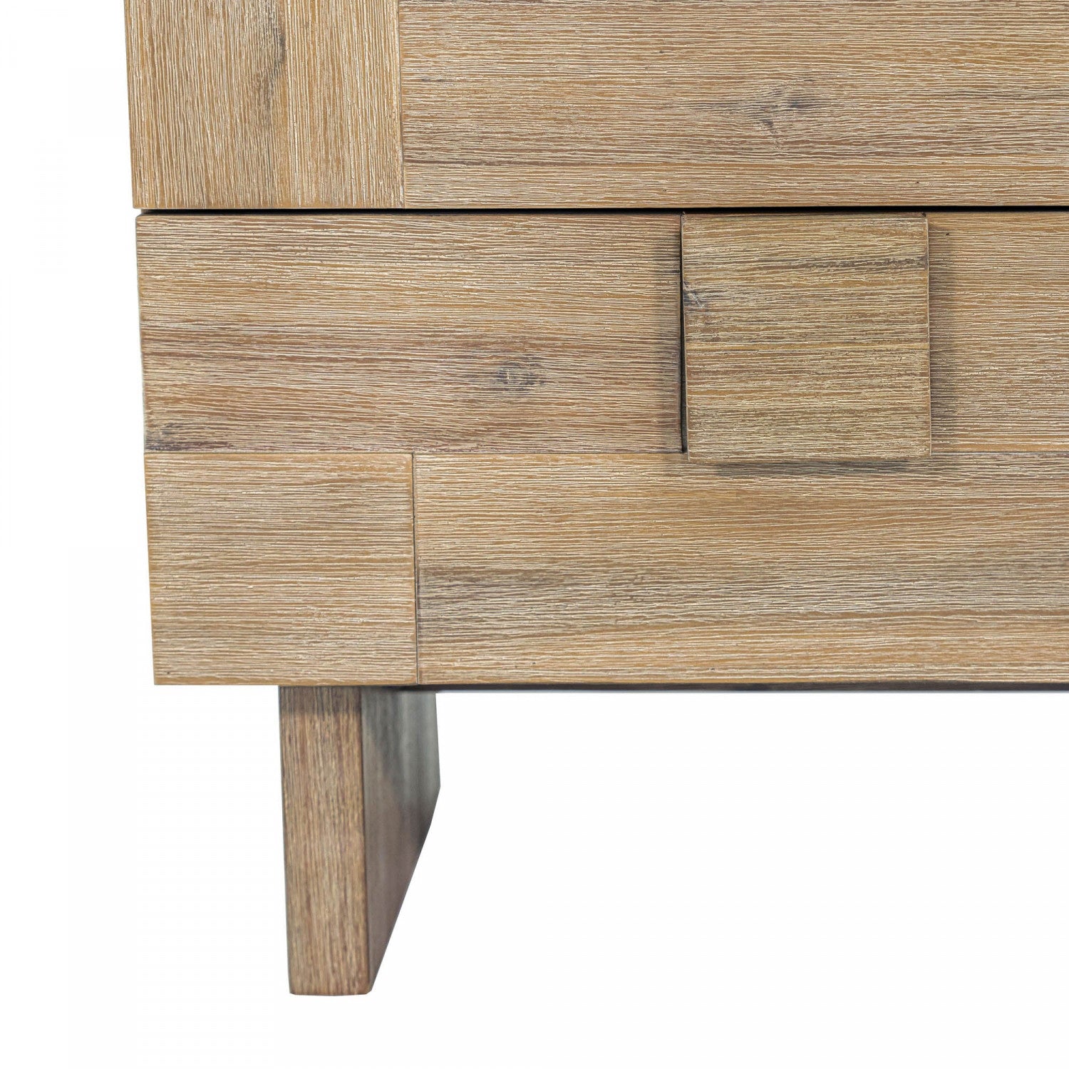 Brumont Brown Nightstand - Modern Bedside Table with Storage for Bedroom, Living Room & Office