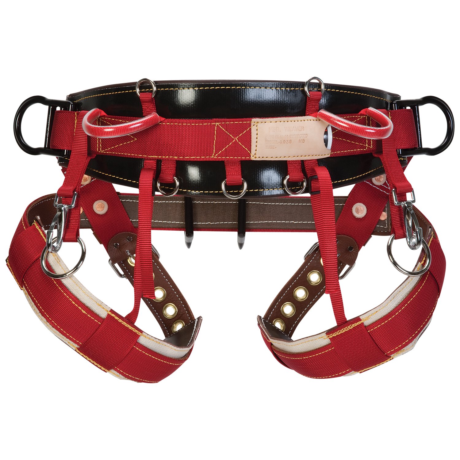 Weaver Leather WLC 560 2 Floating Dee Dog Collar with Padded Nylon Leg Straps - Adjustable Training Harness for Medium to Large Dogs - Perfect for Walking, Hiking, and Outdoor Adventures