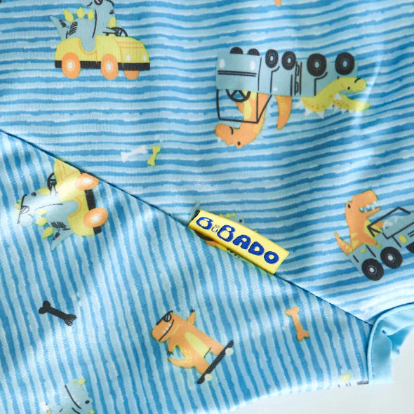 BIBaDO Award-Winning Baby Weaning Coverall Bib - Waterproof & Adjustable for Messy Mealtime - Perfect for Infants & Toddlers Learning to Eat Independently