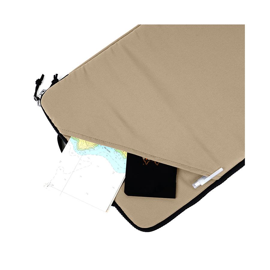 HELLOLULU Eilif 3-Way Sleeve Case for iPhone 16 - Soft Pastel Khaki Protective Cover with Kickstand, Wallet & Grip - Perfect for Work, Travel & Everyday Use