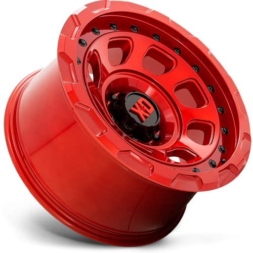 XD Wheels XD861 Storm Candy Red 20x9 Inch Alloy Steel Wheel - 6x87mm Bolt Pattern, 0mm Offset - Perfect for Trucks, Jeeps & Off-Road Vehicles