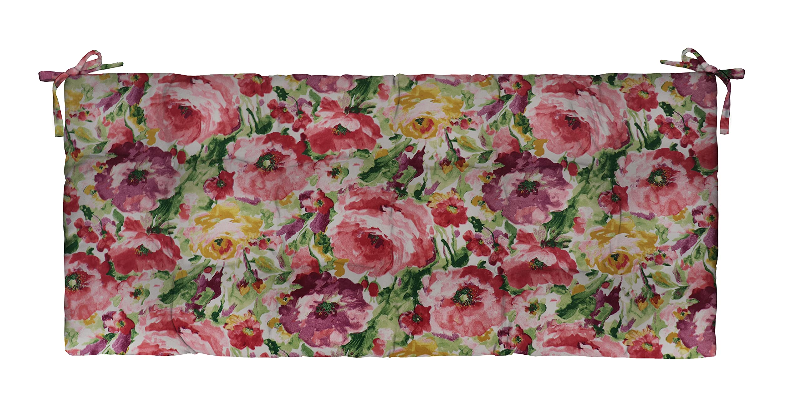 RSH Décor Indoor Outdoor Tufted Bench Cushion with Ties - 44