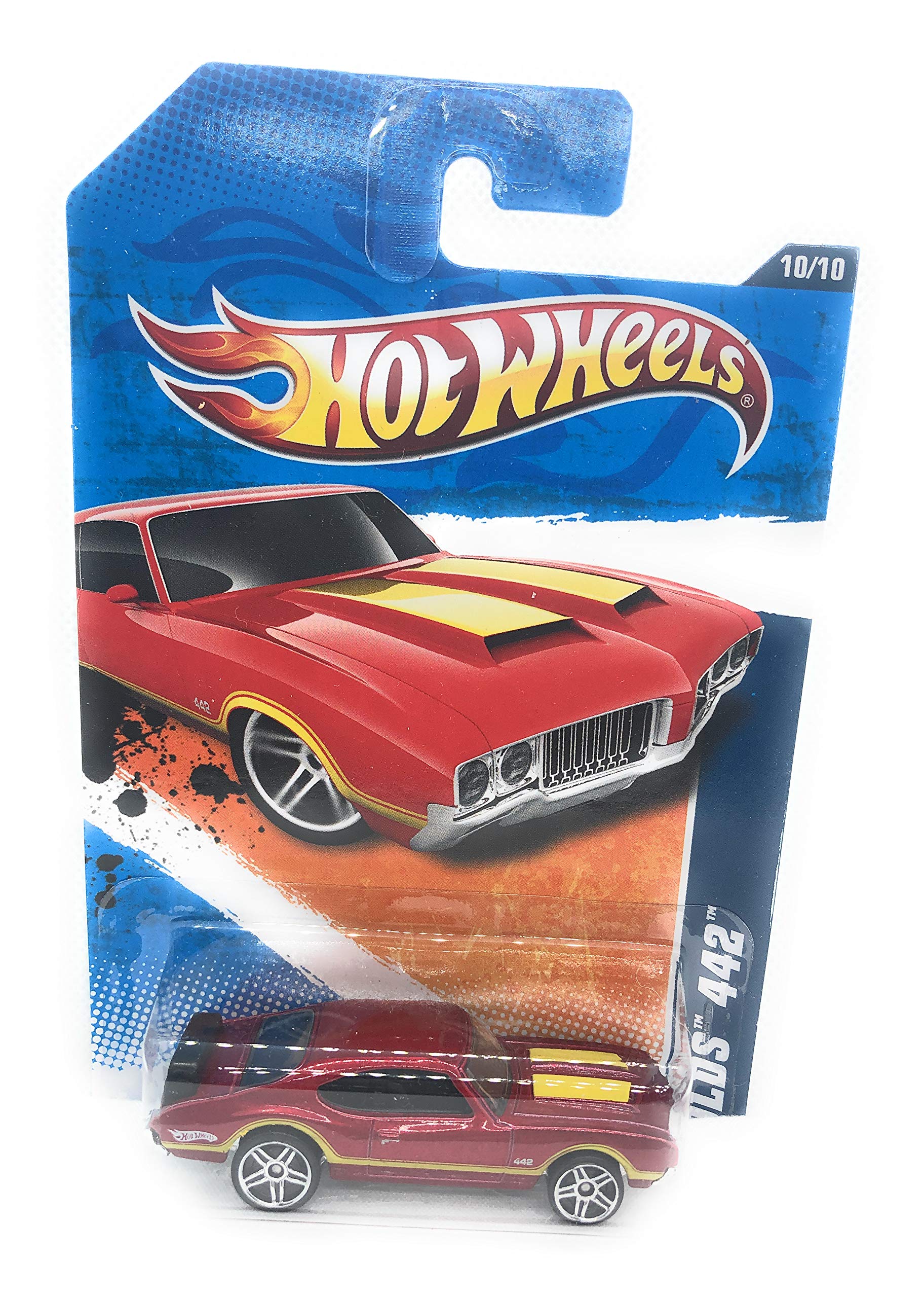 Hot Wheels 2010 Hot Auction 1970 Olds 442 Diecast Car - 1:64 Scale Collectible Toy Vehicle for Kids & Adults - Perfect for Display, Racing Tracks & Gift Giving