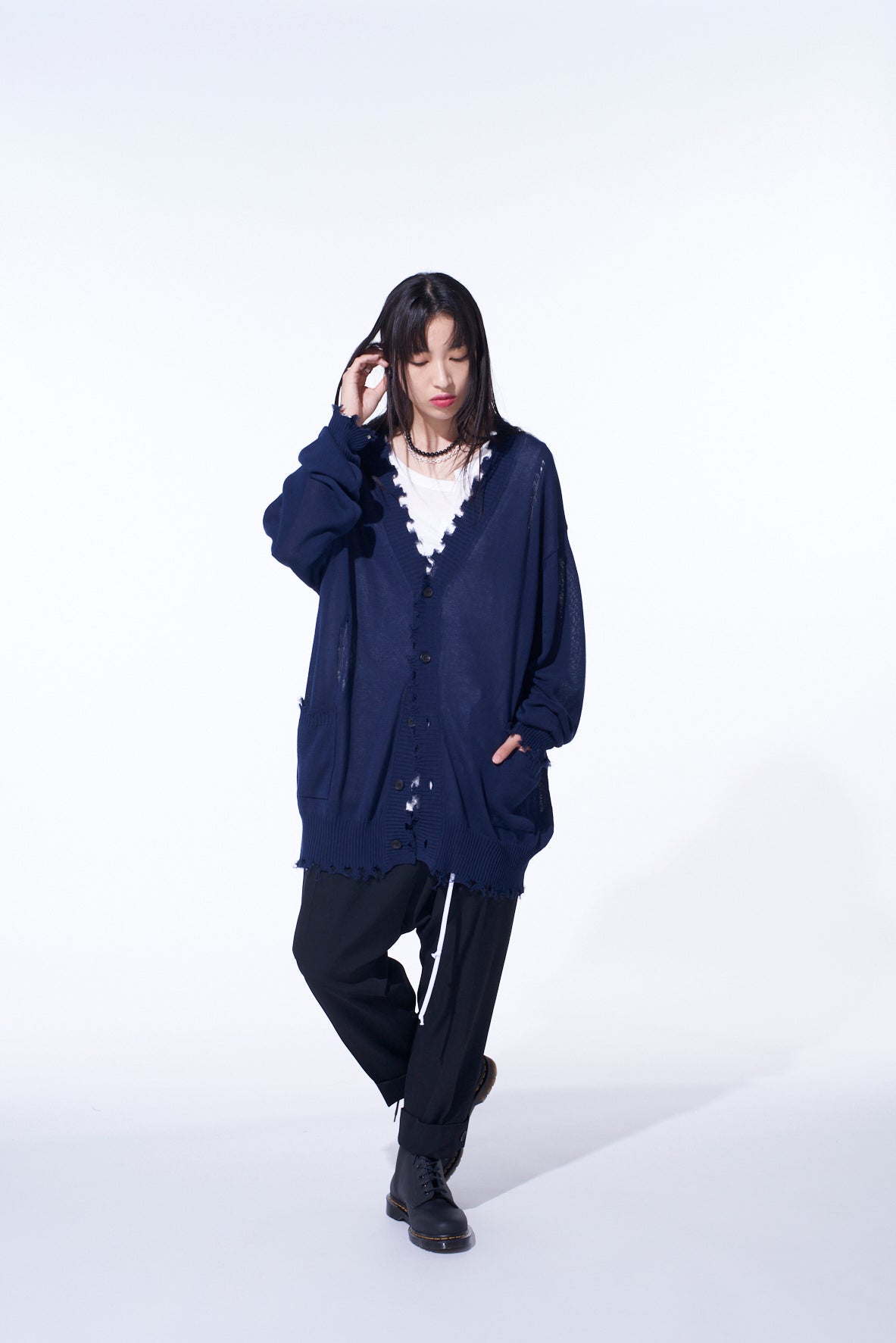 Compact Twist 10g Damaged Knit Cardigan for Women - Lightweight Layering Sweater for Fall & Winter | Casual, Office & Date Night Outfits