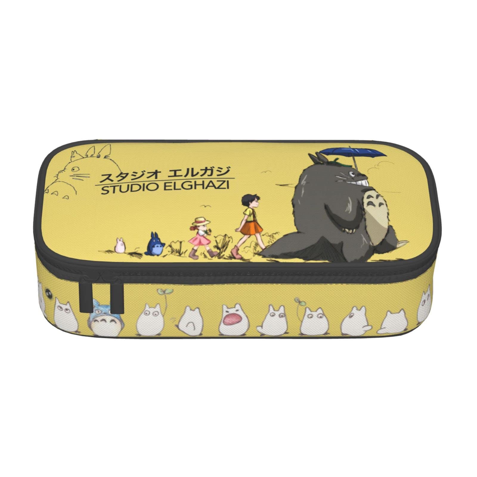 Kawaii Anime Pencil Case - Cute Zipper Pen Pouch for Women & Men, Large Capacity Stationery Organizer for School, Office, Travel & Makeup Storage | Perfect for Students, Professionals & Cosmetics