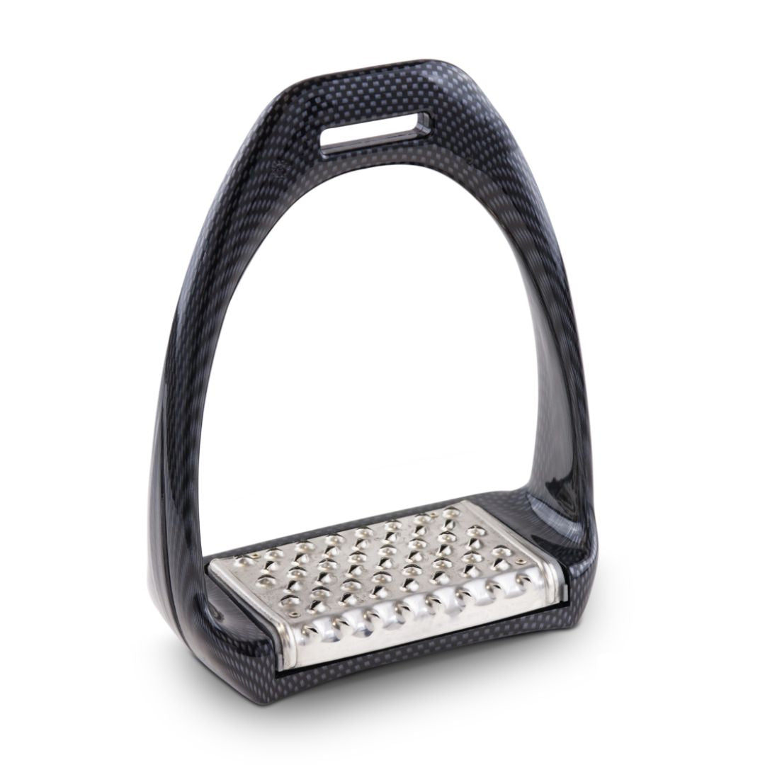 Royal Rider Carbon Fiber Stirrups - Lightweight & Durable Equestrian Stirrups for Horse Riding, Jumping & Dressage - Perfect for English & Western Riding Styles