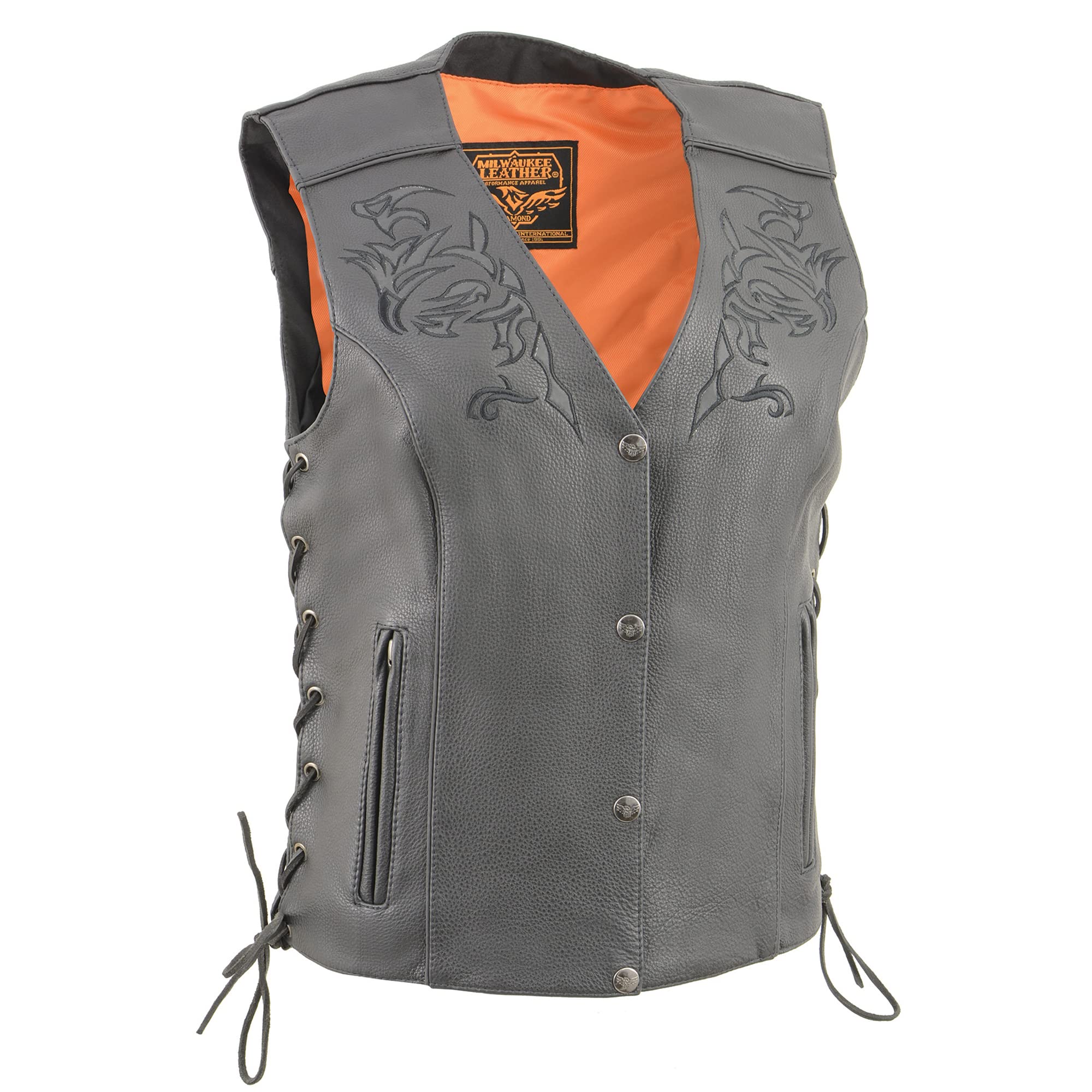 Milwaukee Leather Women's Motorcycle Jacket - Durable & Stylish Riding Gear for Bikers - Perfect for Commuting, Cruising & Adventure Rides
