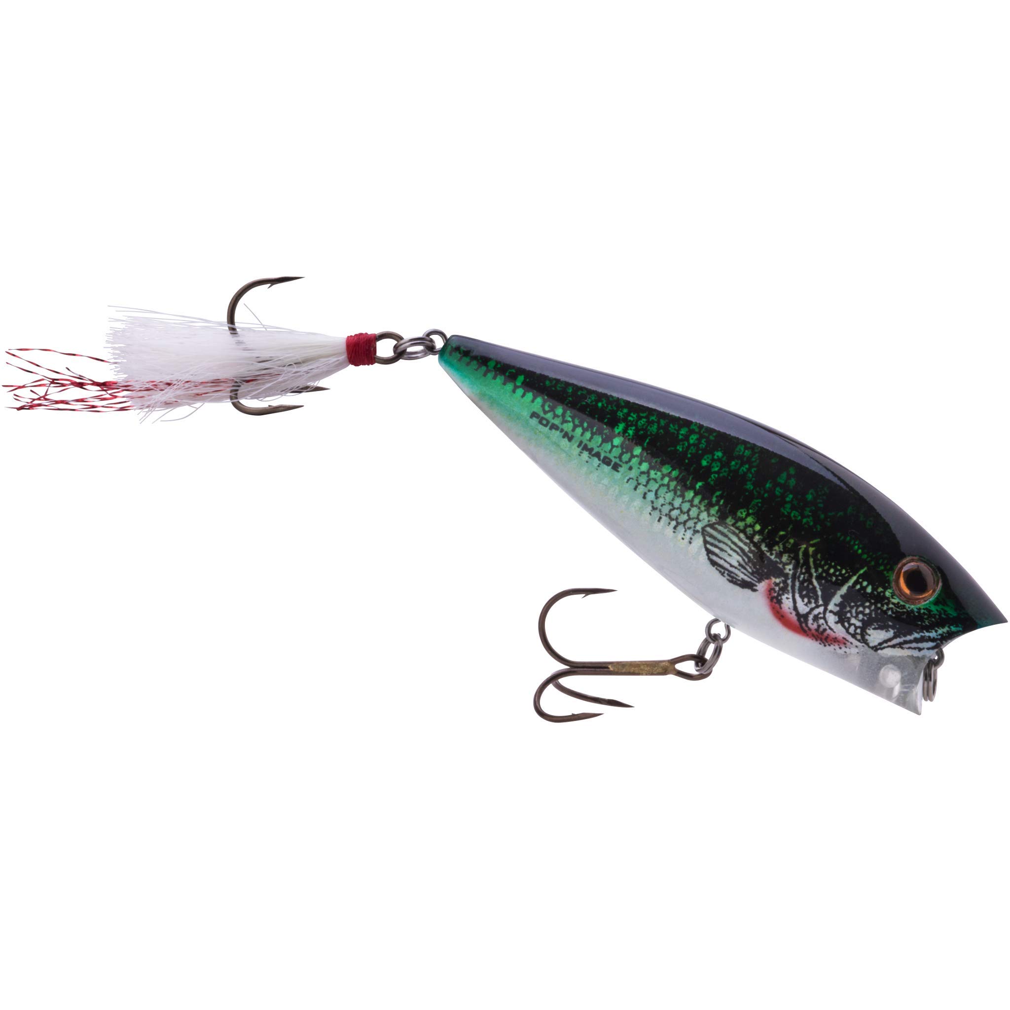 Heddon Pop'N Image Topwater Fishing Lure - Best Popping & Walk-The-Dog Action for Bass, Trout & Saltwater Fishing | Perfect for Freshwater & Ocean Angling