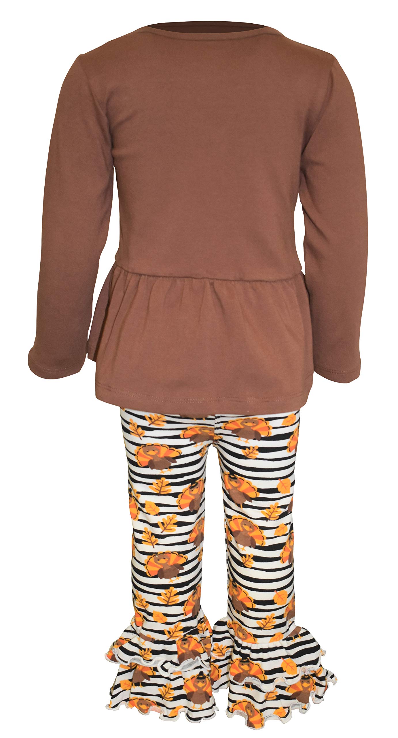 Girls 2-Piece Outfit with Ruffle Leggings & Tunic - Playtime & Party Wear