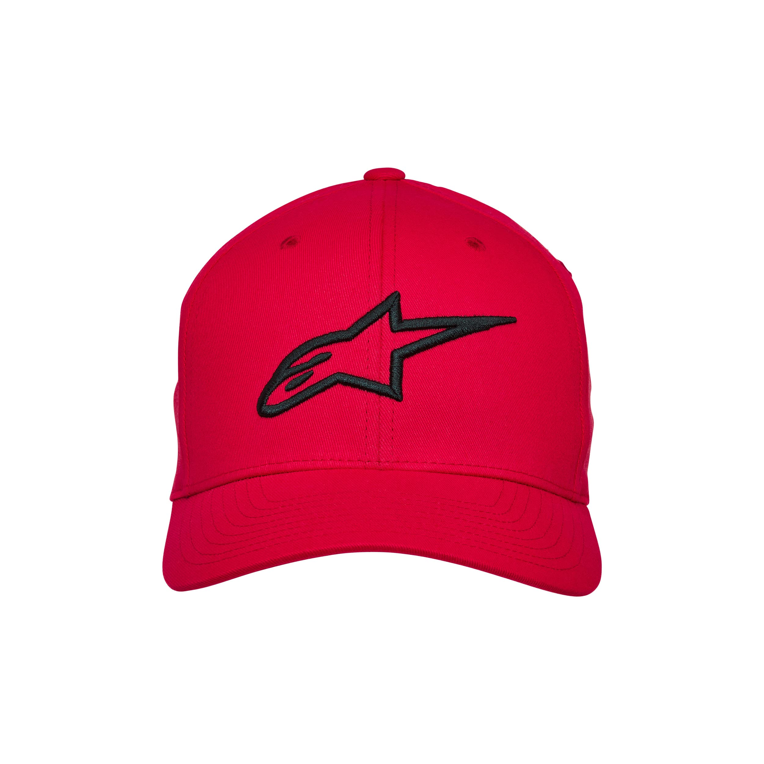 Alpinestars Standard Curve Hat - Red Baseball Cap for Men & Women - Comfortable Adjustable Fit for Motorcycle Riding, Outdoor Sports & Casual Wear