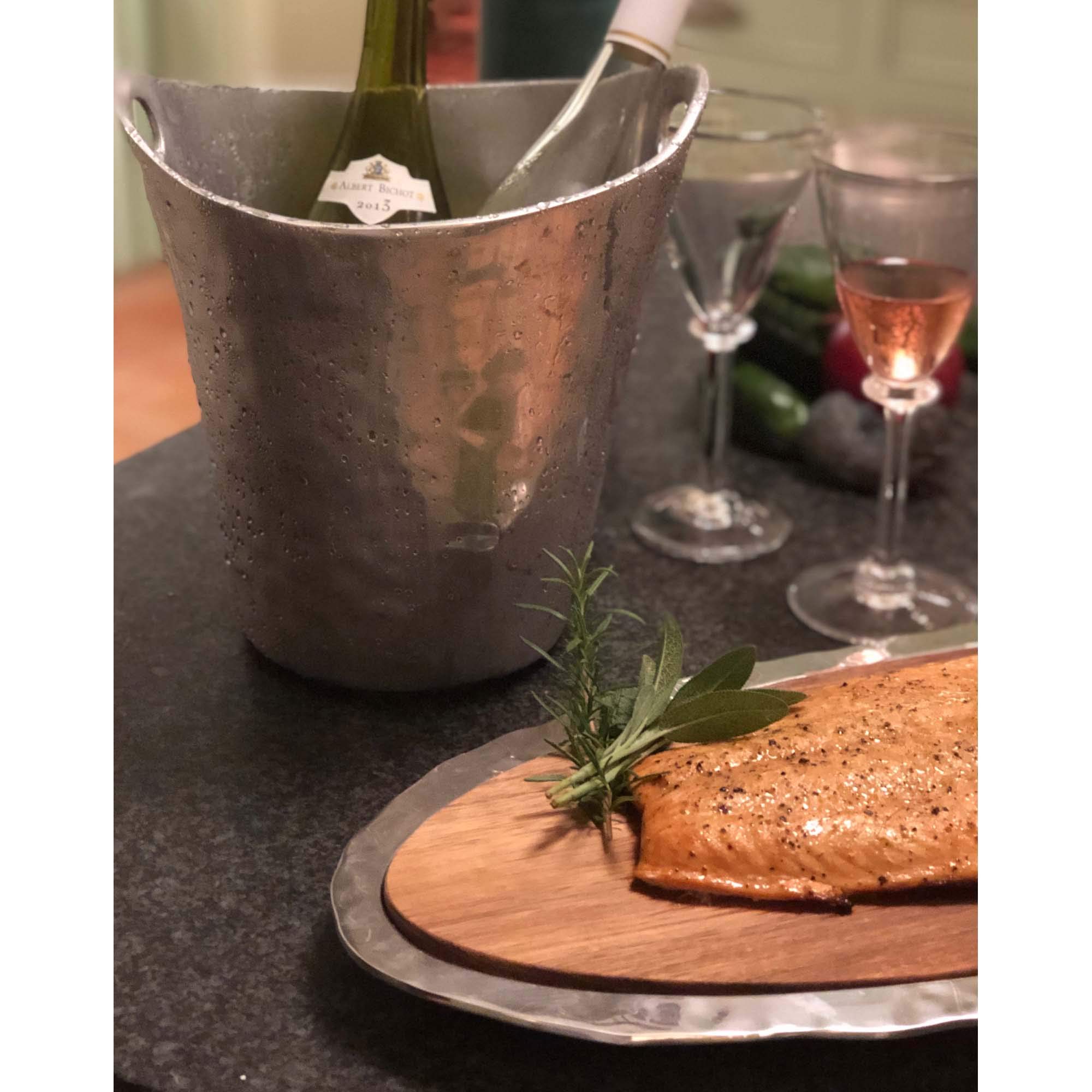 MARIPOSA Elegant Silver Cheese Board Set - Perfect for Wine Tasting, Charcuterie Platters & Entertaining Guests