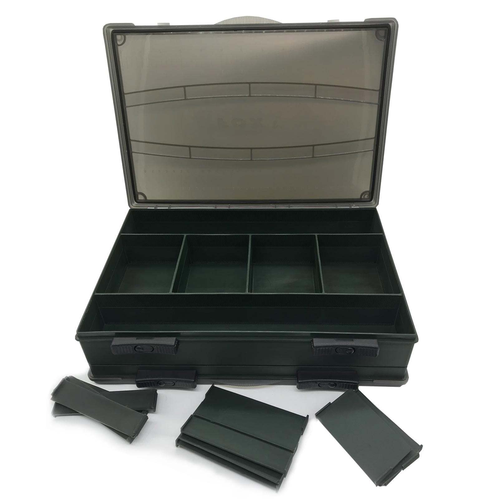 Fox F Box Large Double Storage Organizer - Durable Plastic Bins for Home, Office, and Garage Organization | Perfect for Toys, Clothes, and Household Items