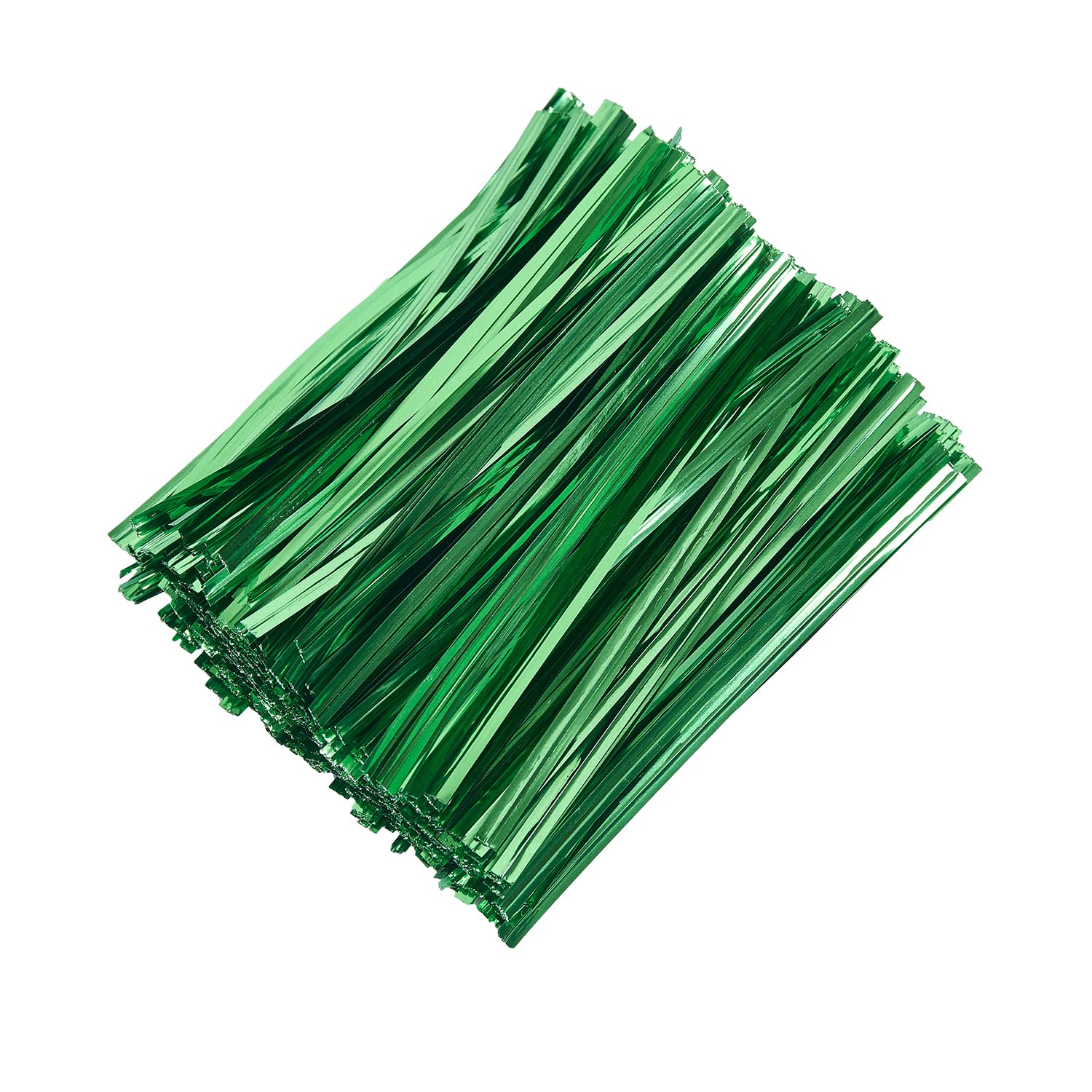 800pcs 4 Inch Green Metallic Twist Ties for Bakery Packaging, Candy Bags, Coffee Bags, Gift Wrapping - Perfect for Party Favors, DIY Crafts & Food Storage Organization