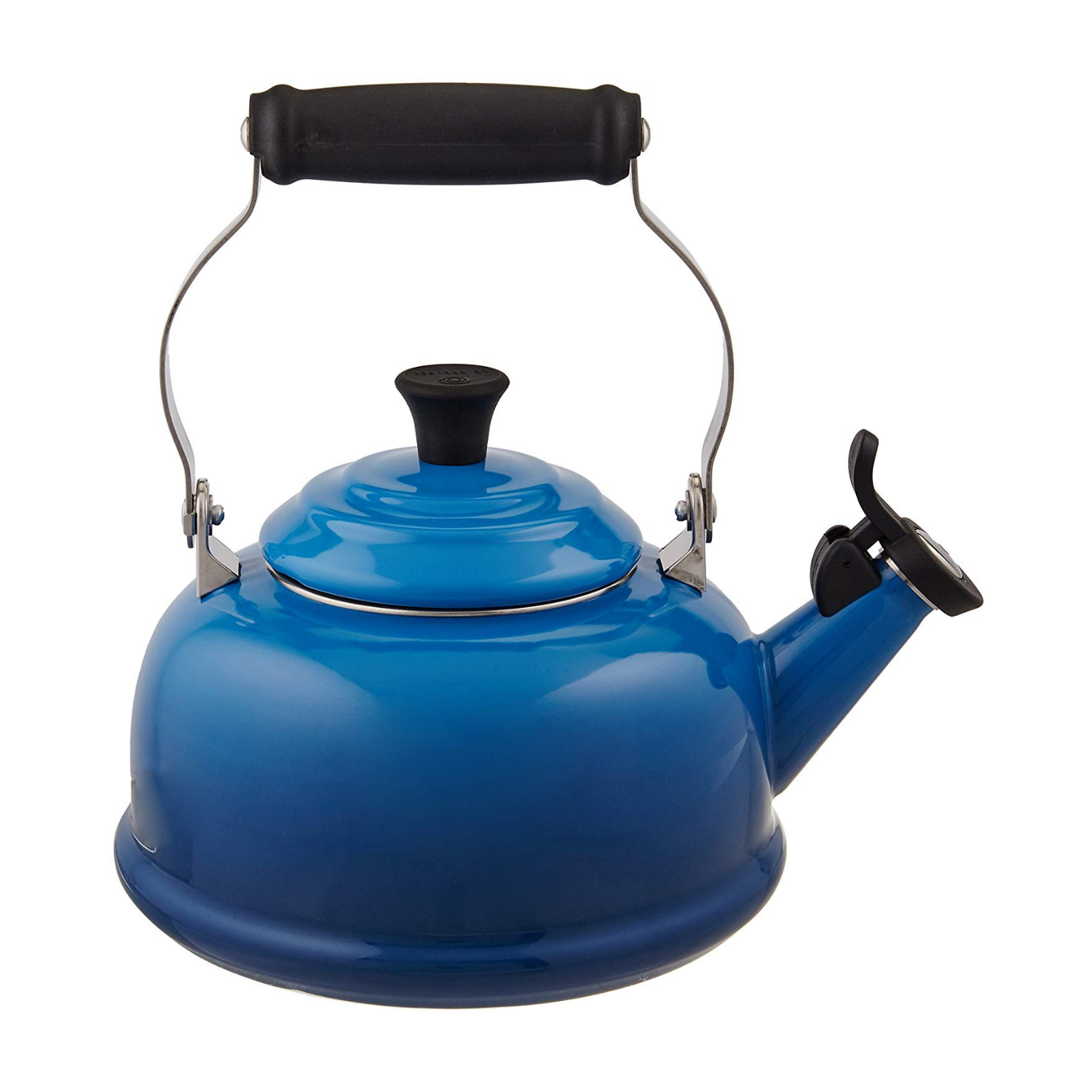 Le Creuset 1.6L Classic Whistling Tea Kettle - Blueberry | Enameled Cast Iron Stovetop Kettle for Tea & Coffee Brewing | Perfect for Home Kitchen & Gift Giving