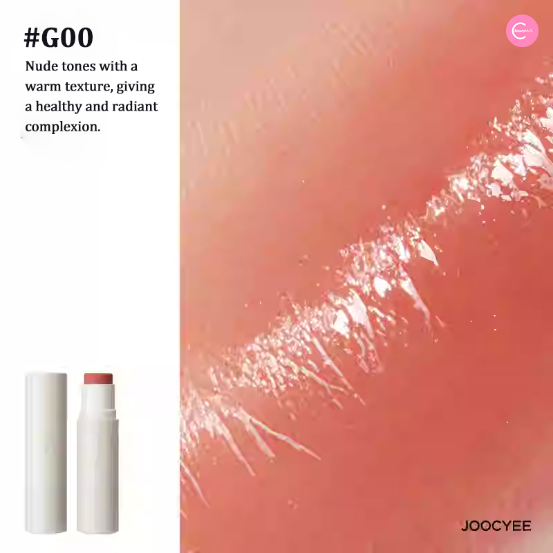 JOOCYEE Glazed Multi-Purpose Blush & Highlight Stick - Cream Blush & Highlighter Duo for Cheeks, Eyes & Lips | Natural Glow Makeup for Day & Night Looks