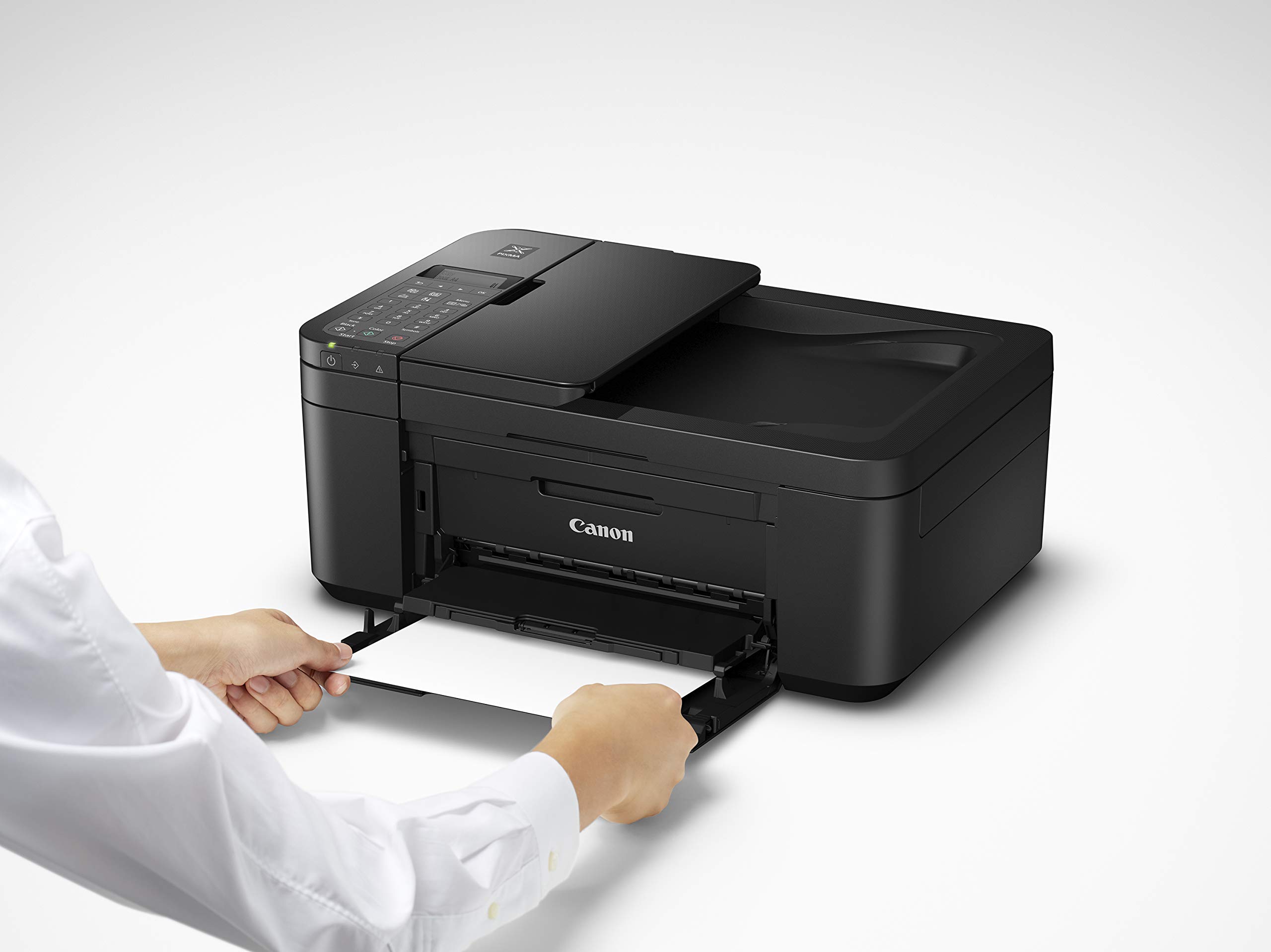 Canon PIXMA TR4527 Wireless All-in-One Color Photo Printer with Scanner, Copier & Fax - Home & Office Use, Black | High-Quality Printing for Documents & Photos