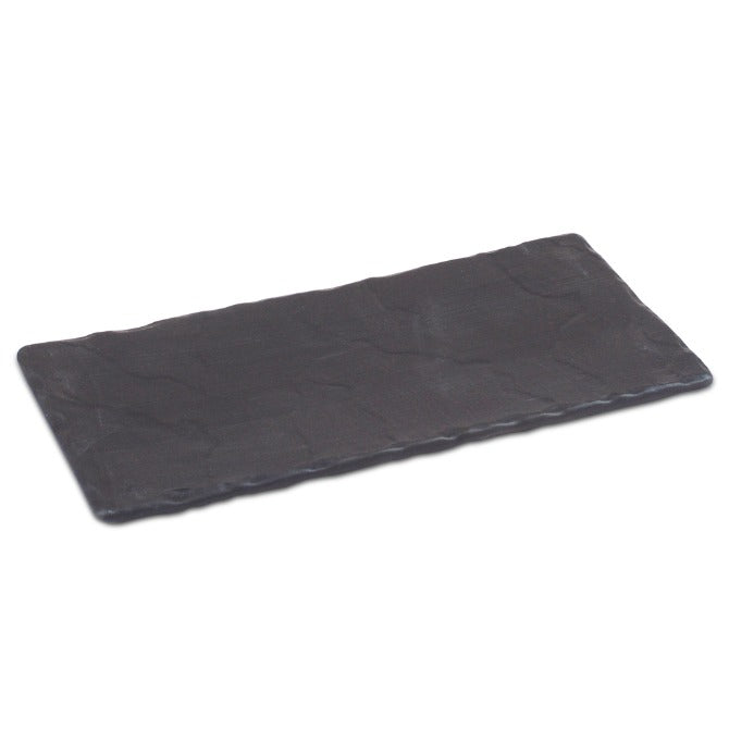 Premium Basalt Porcelain Slate Tray - 7.75 x 4 Inch - Elegant Serving Tray for Dining, Bathroom, or Office Organization - Perfect for Appetizers, Jewelry, and Decor