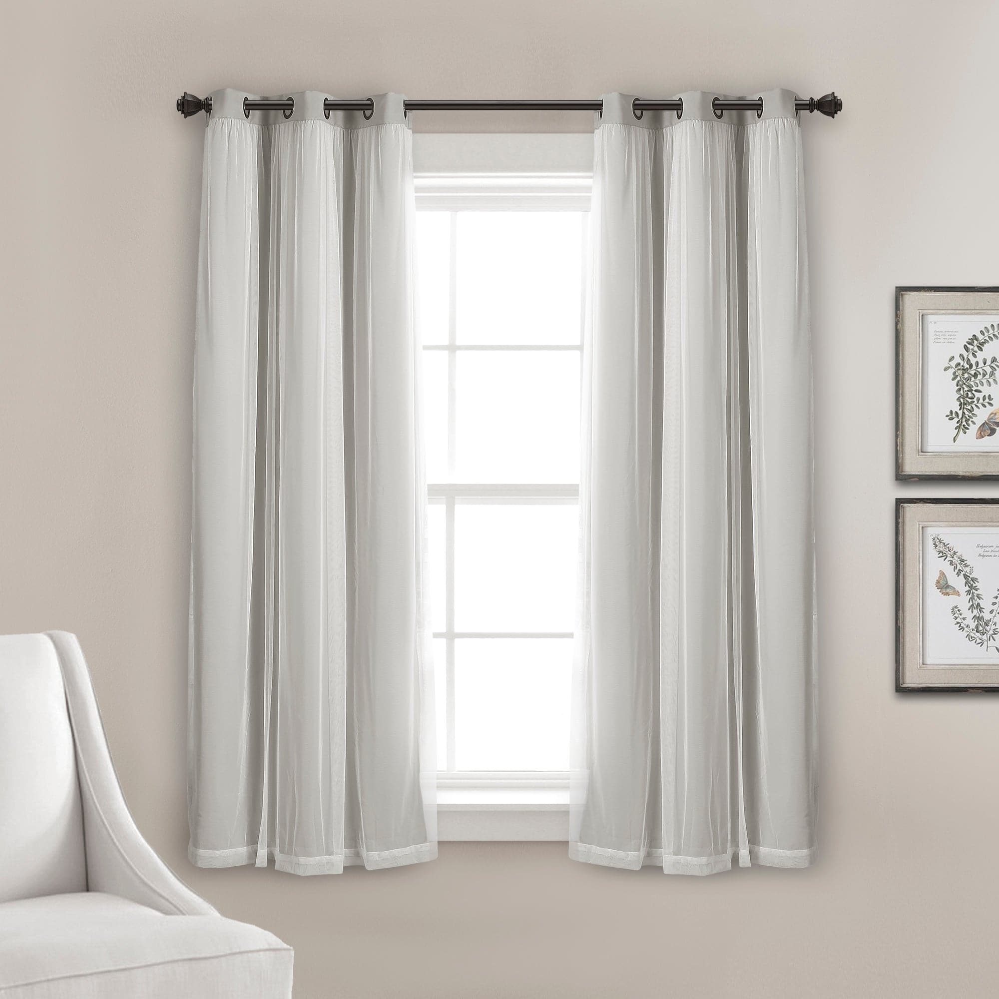 Blackout Curtains with Grommet Top & Insulated Lining - Thermal Sheer Window Panels for Bedroom, Living Room & Home Office - Energy Efficient & Noise Reducing