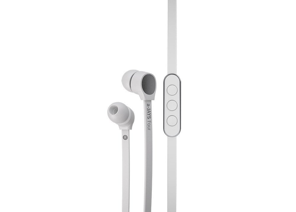 JAYS Four Premium In-Ear Headphones with High-Fidelity Sound - Perfect for Running, Gym, and Commuting