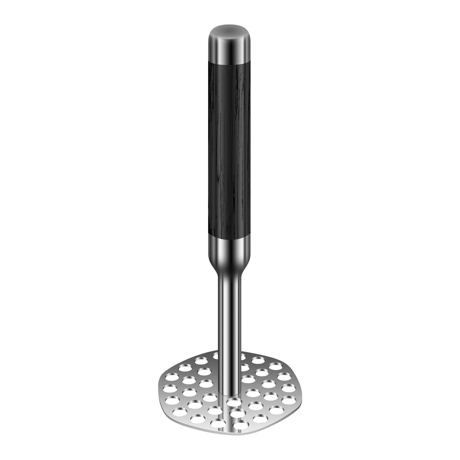 Premium 316 Stainless Steel Potato Masher - Heavy Duty Kitchen Tool for Mashing Potatoes, Tomatoes, Avocados, Beans & Vegetables - Short Handle (20cm) - Perfect for Home Cooking, Meal Prep & Restaurant Use