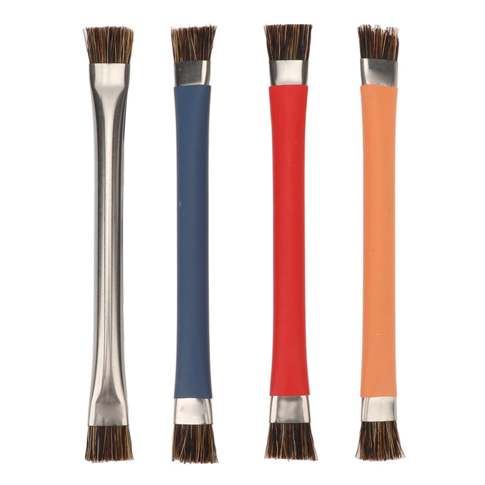 4Pcs Double Ended Keyboard Cleaning Brush Set - Anti Static Bristles, No Shedding, Compact Design for Full Cleaning - Perfect for Keyboards, Motherboards, Chips, Cameras & Electronics Maintenance