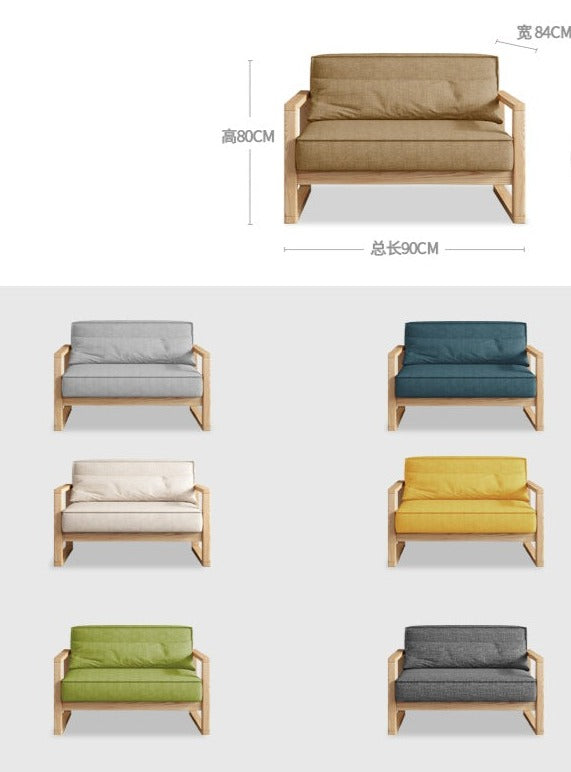 Single Seat - Natural Frame [Length 0.9 Meters]