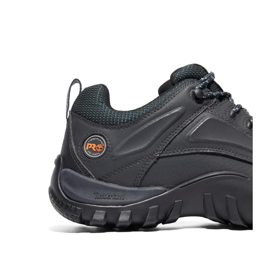 Steel Toe Work Boots for Men - Black Mudsill Safety Shoes - Durable & Comfortable for Construction, Warehouse & Outdoor Work