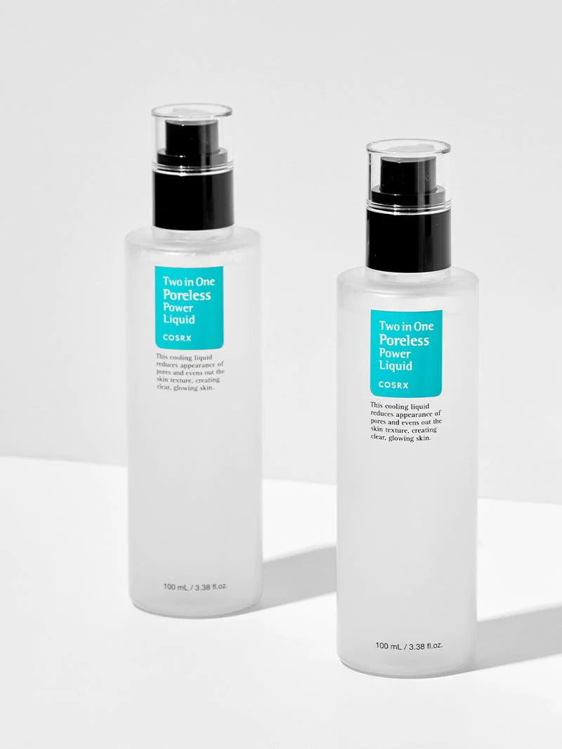 COSRX Two In One Poreless Power Liquid 100ml - Korean Skincare for Oily & Acne-Prone Skin | Minimizes Pores & Controls Shine | Perfect for Daily Skincare Routine & Makeup Prep