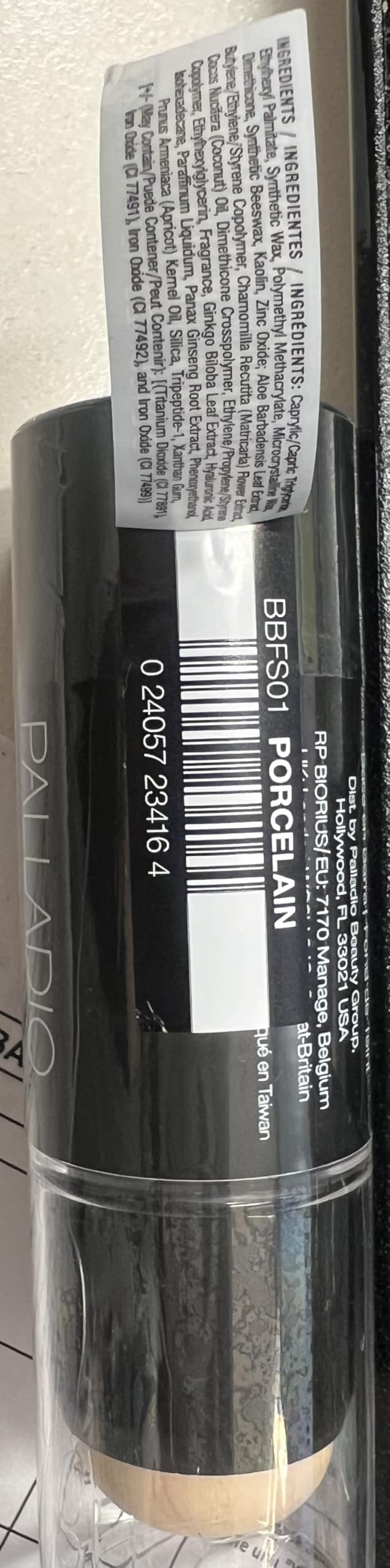 Palladio BUILD + BLEND Foundation Stick & Contour Stick - Professional Makeup for Flawless Coverage - 0.25 Oz (Porcelain) - Ideal for Everyday Wear, Photo Shoots & Special Occasions