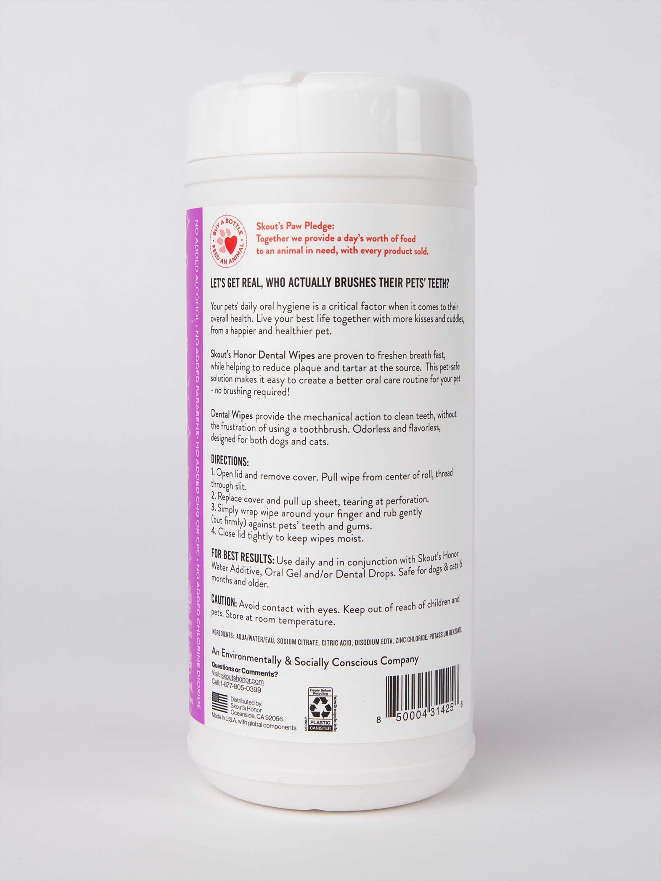 Oral Care Dental Wipes for Adults & Kids - Gentle Teeth Cleaning Wipes for Travel, On-the-Go & After Meals - Freshen Breath & Remove Plaque Easily