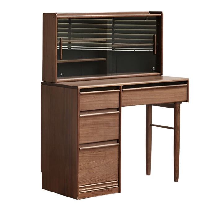 39.4×17.7×48.8 inch / 100×45×124 cm / Rich Dark Walnut Color / dressing table with drawer