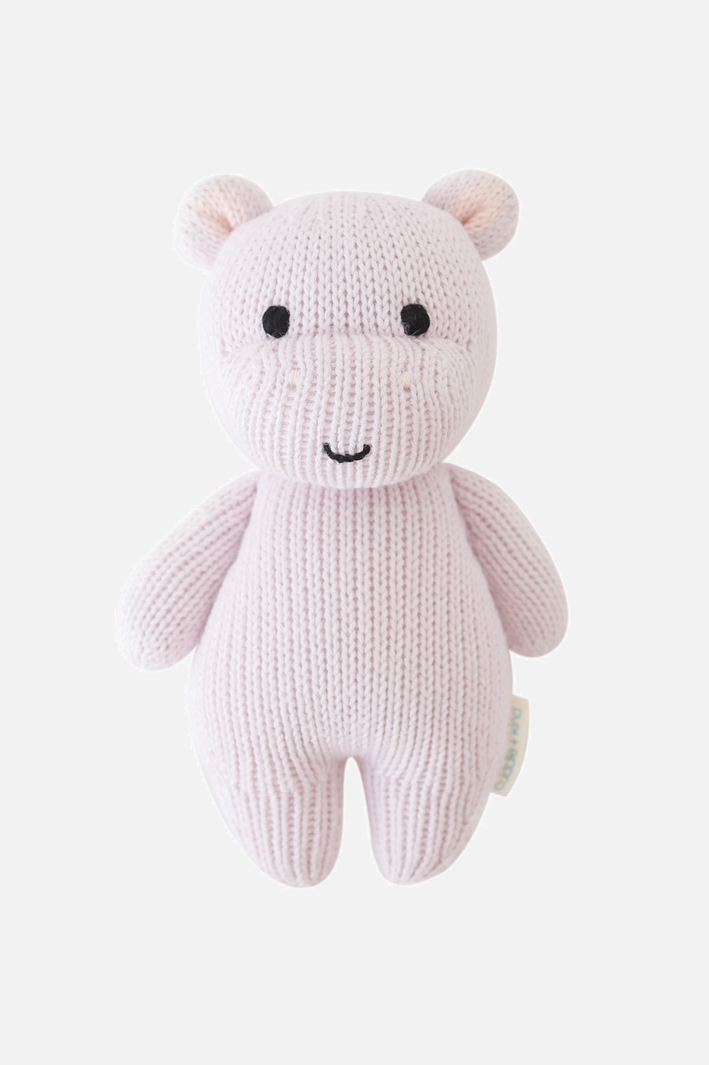 Cuddle+Kind Baby Hippo Plush Toy - Soft Lavender Stuffed Animal for Kids, Perfect for Cuddling, Gifts & Nursery Decor | Ideal for Bedtime, Playtime & Comfort