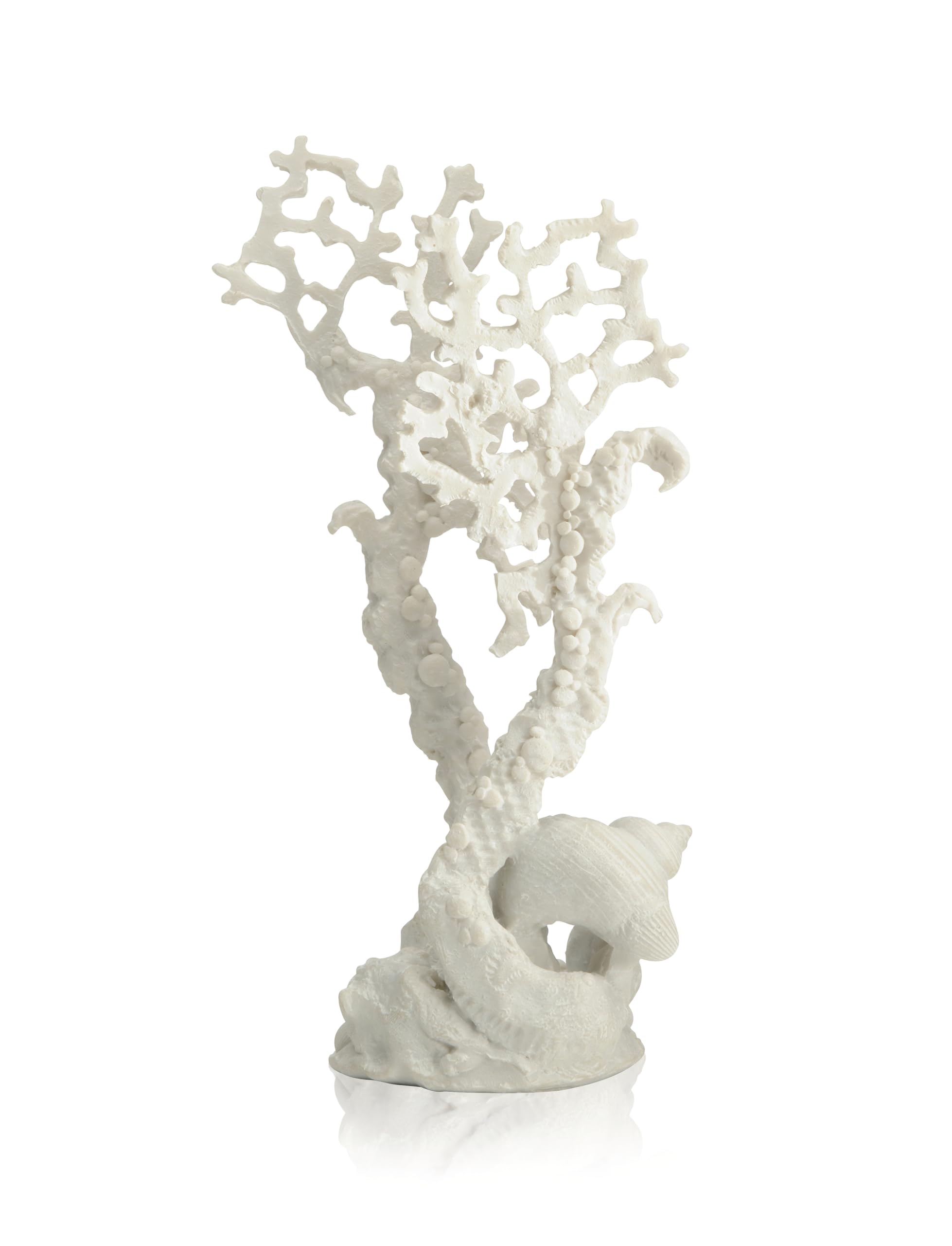 BiOrb 46128.0 Medium White Fan Coral Aquarium Ornament - Perfect for Saltwater & Reef Tanks, Fish Tank Decorations