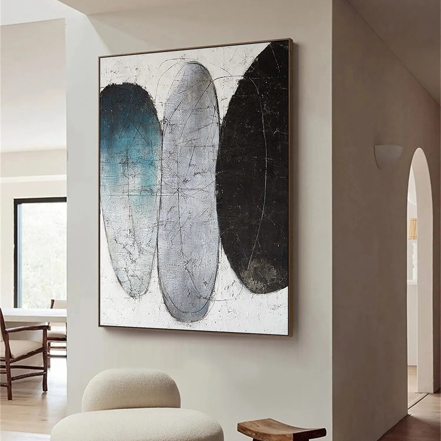 Abstract Painting #AB 144 - Modern Wall Art for Home & Office Decor | Perfect for Living Room, Bedroom & Workspace
