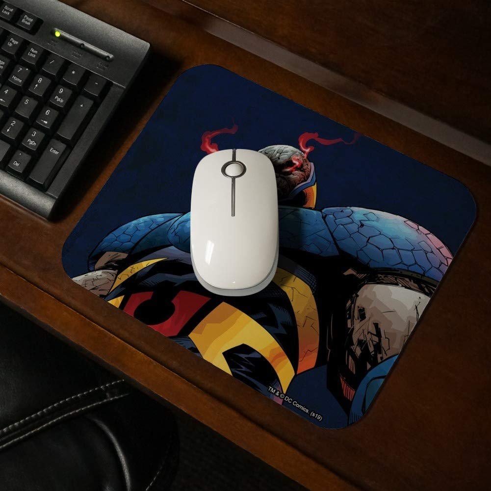 Superman vs Darkseid Gaming Mouse Pad - Ultra Thin Non-Slip Rubber Base for PC & Laptop - Perfect for Office Work, Gaming, and Graphic Design