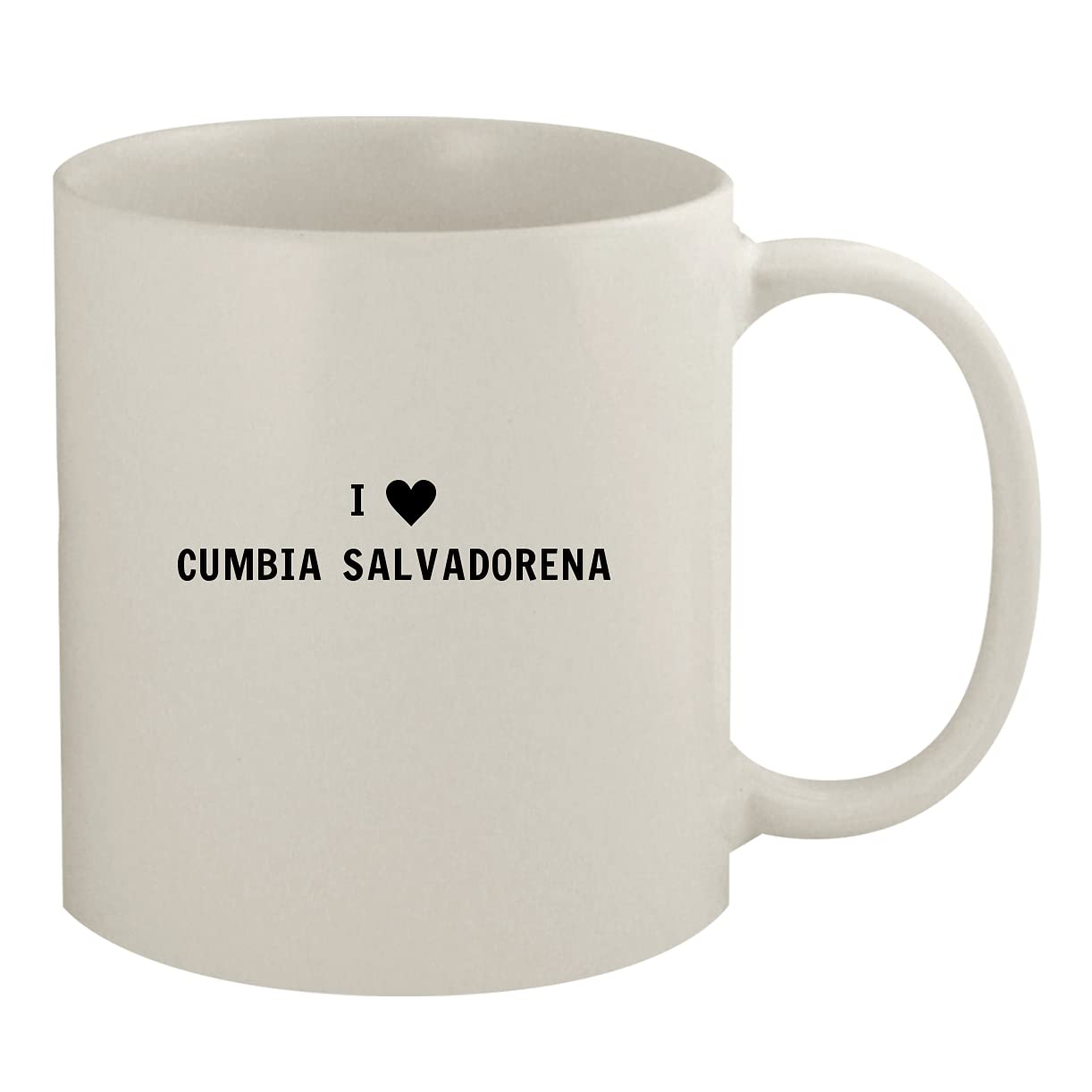 I Heart Love Cumbia Salvadoreña - 11oz White Ceramic Coffee Mug for Home, Office & Gifts | Salvadoran Music Lovers Cup