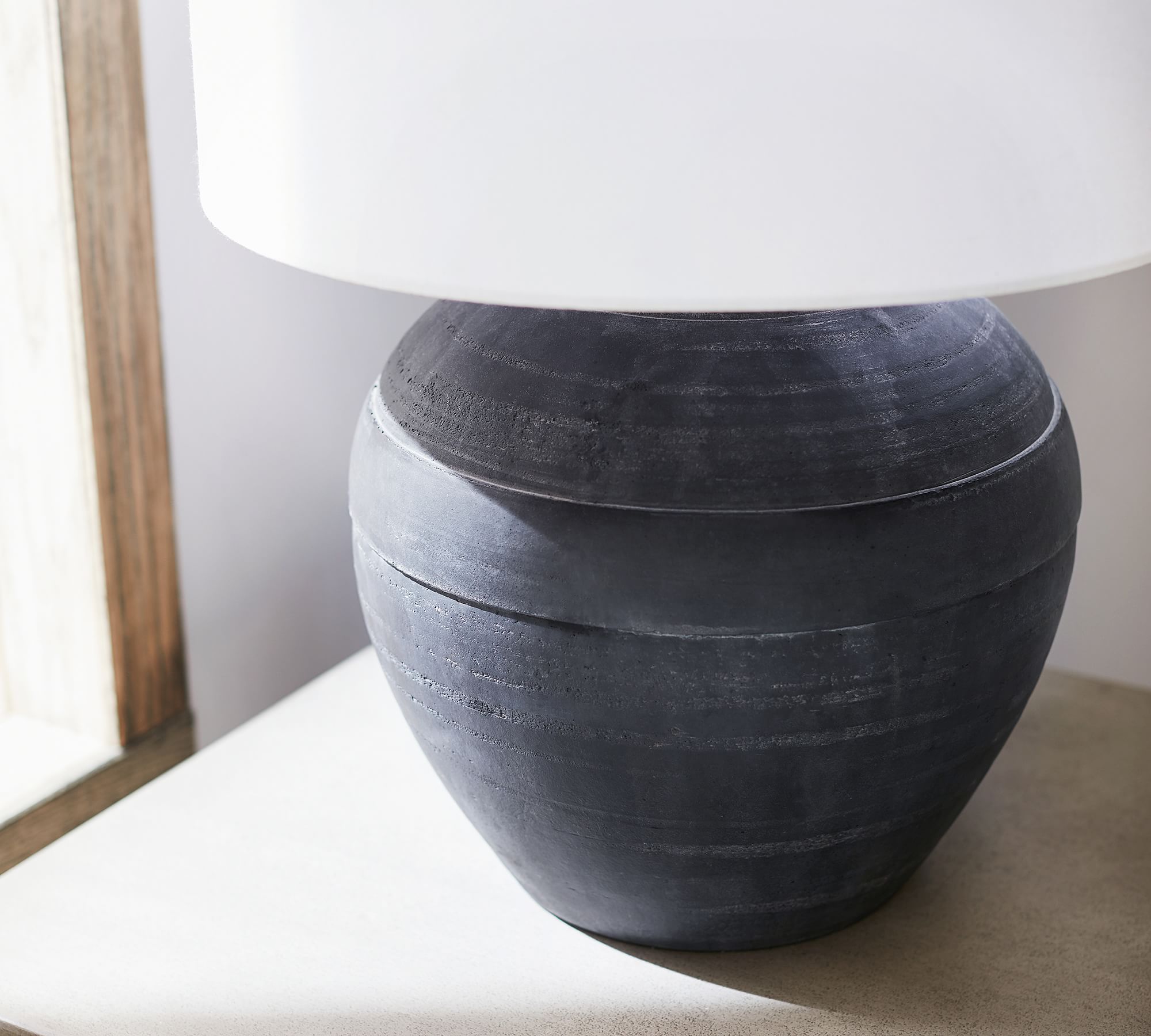 Faris Ceramic Table Lamp - Elegant Home Decor for Living Room, Bedroom & Office - Perfect for Reading, Relaxing & Ambient Lighting