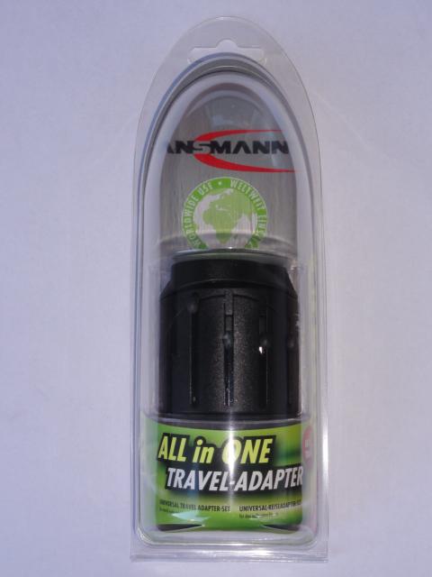 Ansmann All-in-One Worldwide Travel Adapter - Universal Power Converter for Laptops, Phones & Devices - Perfect for Business Trips, Vacations & International Travel