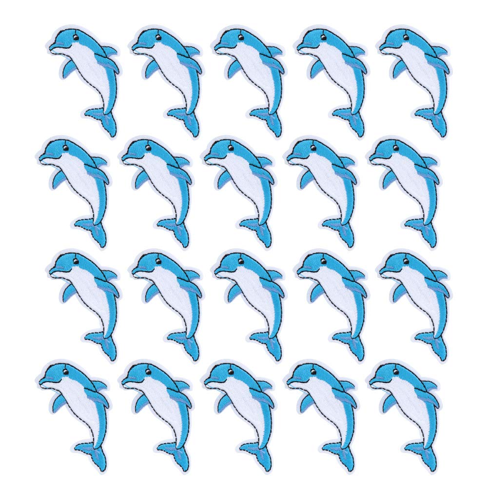 LZKW 20Pcs Decorative Sewing Applique Patches - Iron On & Sew On Clothes Stickers for DIY Clothing, Embroidery Supplies - Perfect for Jackets, Jeans, Bags & Home Decor