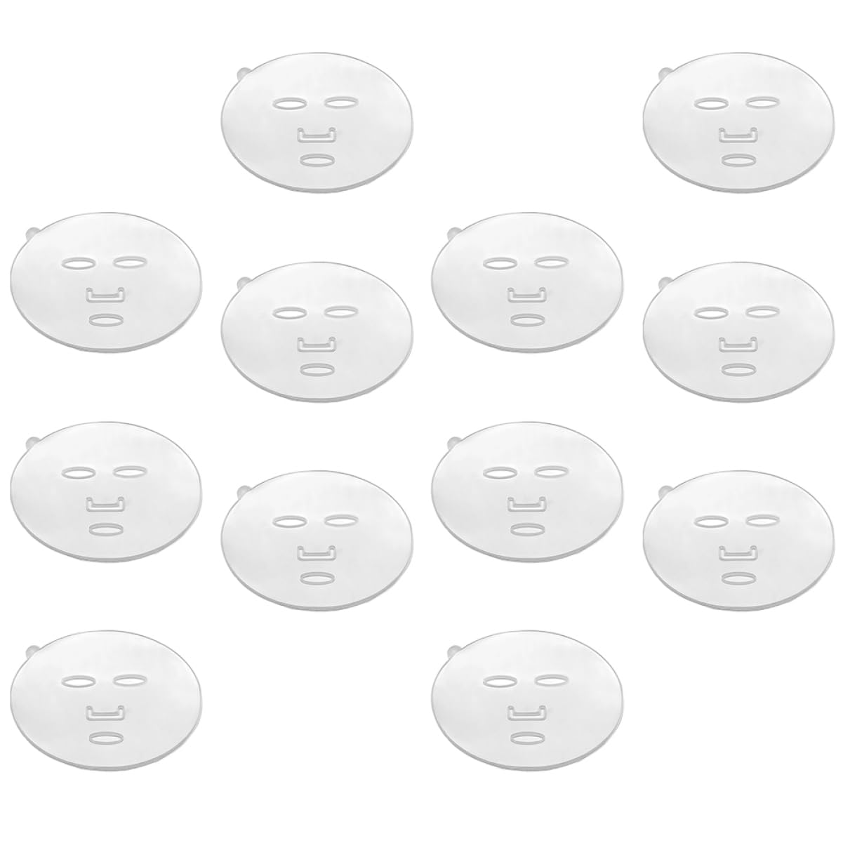 20pcs Reusable DIY Seaweed Collagen Face Mask Molds & Tray Set for Spa, Skincare, and Beauty Treatments at Home