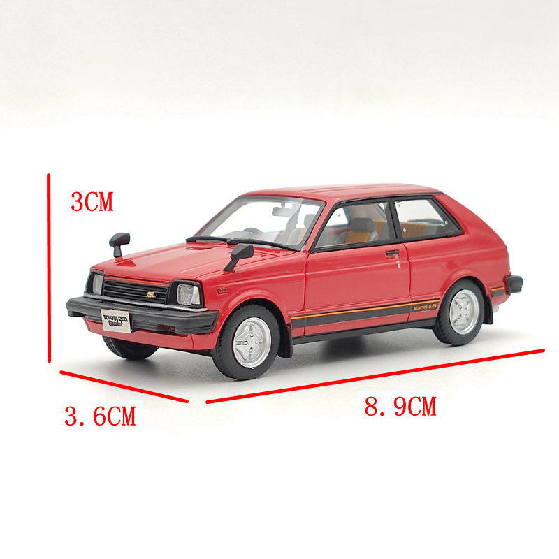 1:43 Scale Toyota Starlet Si 1982 Limited Edition Resin Model Car - Hi Story HS303 Collectible for Diecast Enthusiasts | Perfect for Display, Gifts & Car Model Collections