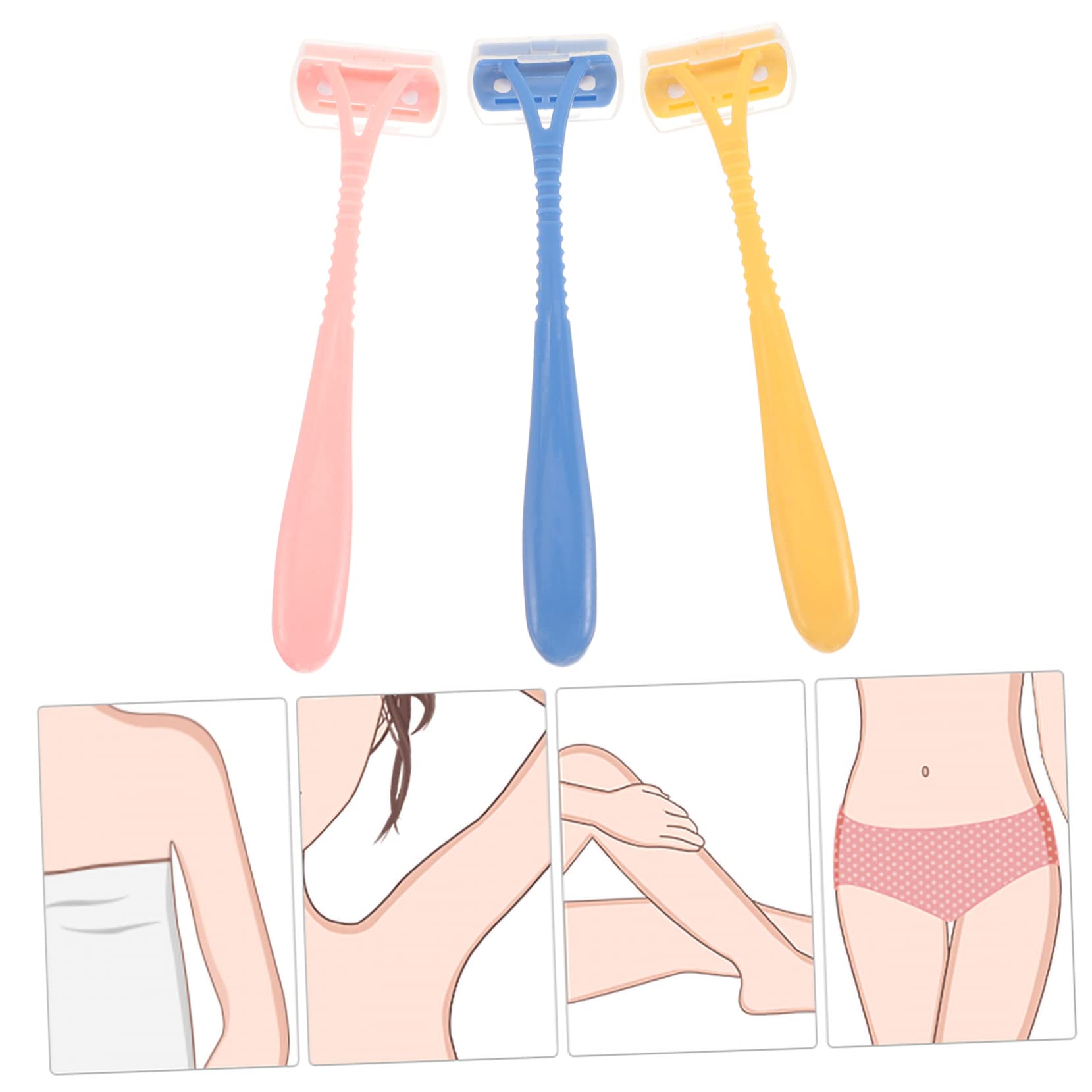 12 Pcs Women's Manual Hair Removal Razors - Body Shaver & Trimmer for Legs, Arms, Bikini Line - Smooth Skin Depilator Tool for Home & Travel Use