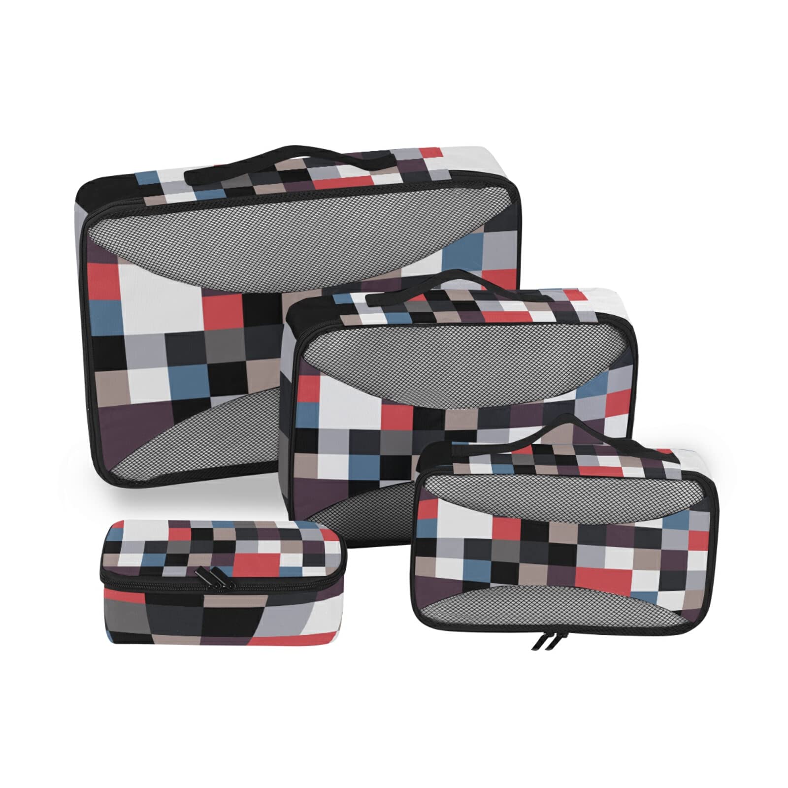 Travel Packing Cubes Set of 4 - Space Saving Luggage Organizers for Clothes, Toiletries & Laundry | Perfect for Kids, Women & Family Vacations | Carry-On Essentials for Business Trips & Weekend Getaways