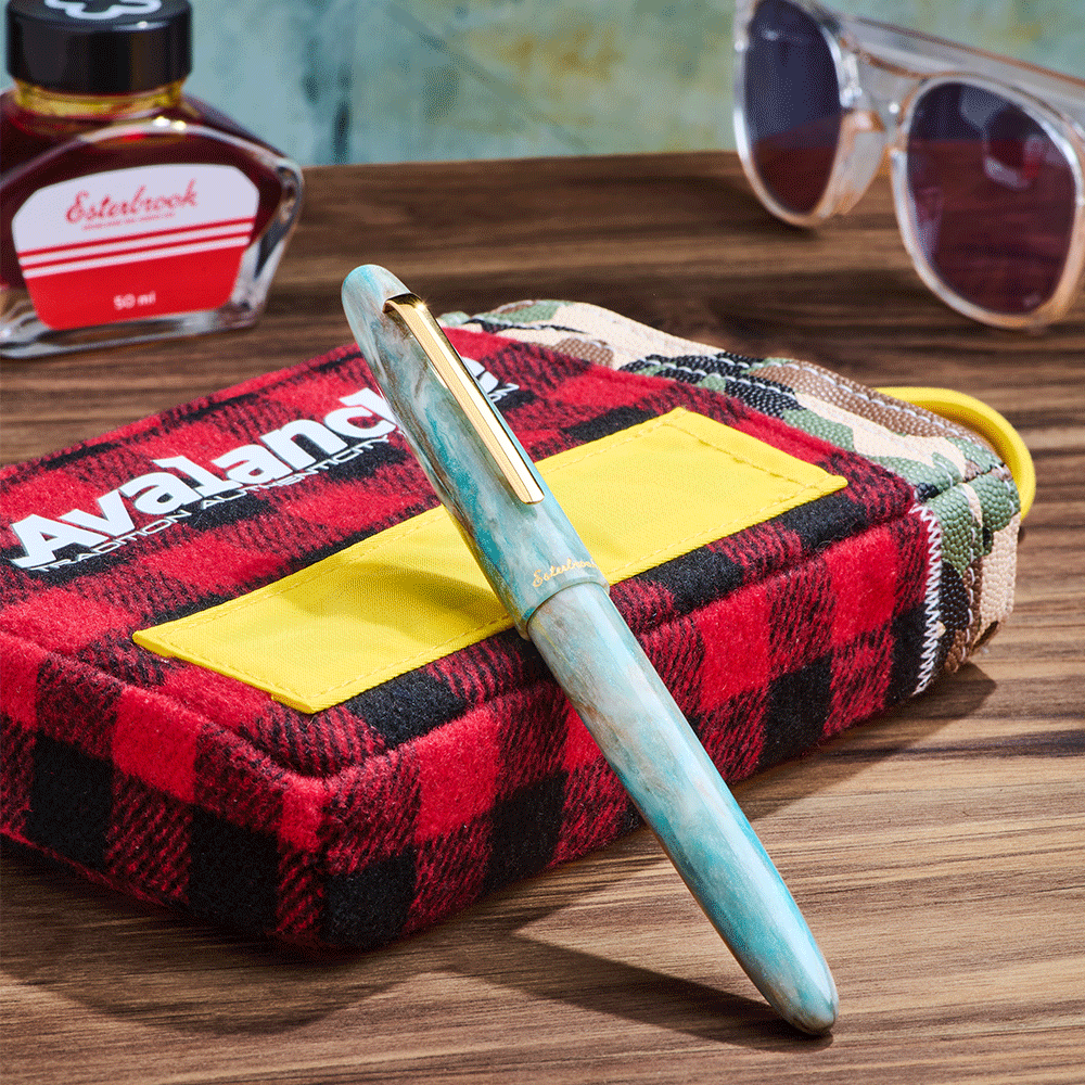 Esterbrook Estie Oversized Fountain Pen - Premium Avalanche Design for Smooth Writing | Perfect for Calligraphy, Journaling & Office Use