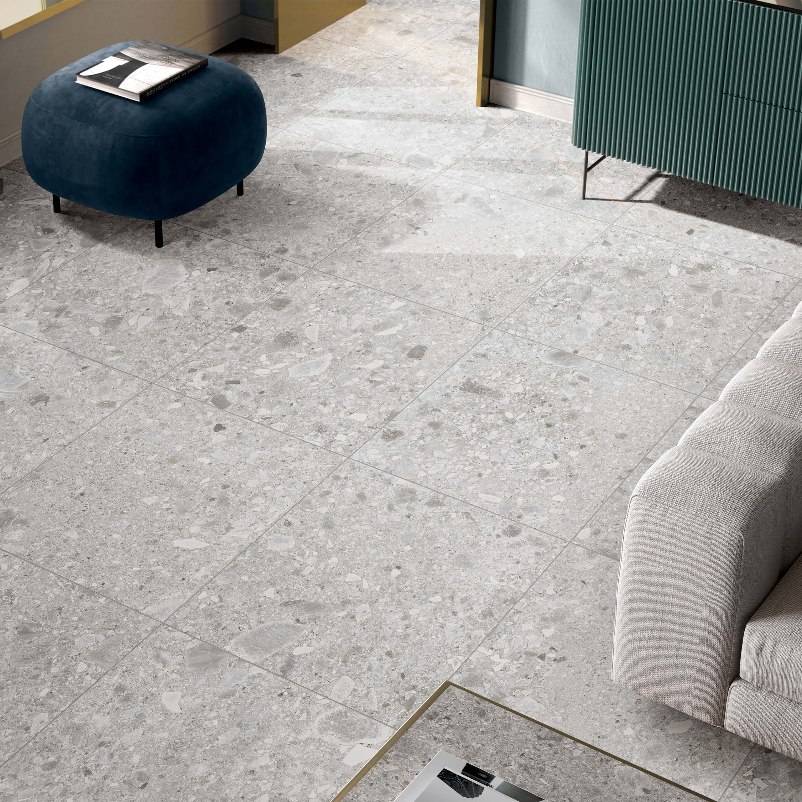 Ceppo Stone 300x300 Surface Tec Grey - Premium Natural Stone Tiles for Flooring and Wall Cladding | Perfect for Bathrooms, Kitchens, and Outdoor Patios